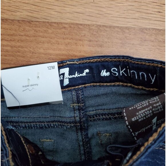 7 Seven For All Mankind Baby Jeans Size 12 M - Picture 3 of 4